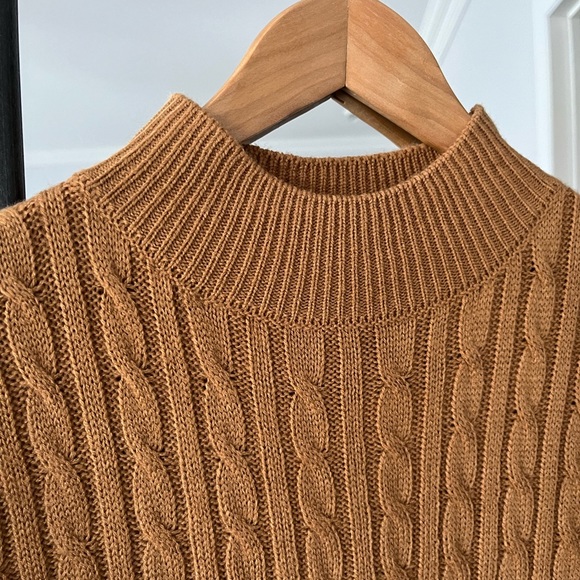 Camel color sweater dress - Picture 3 of 5
